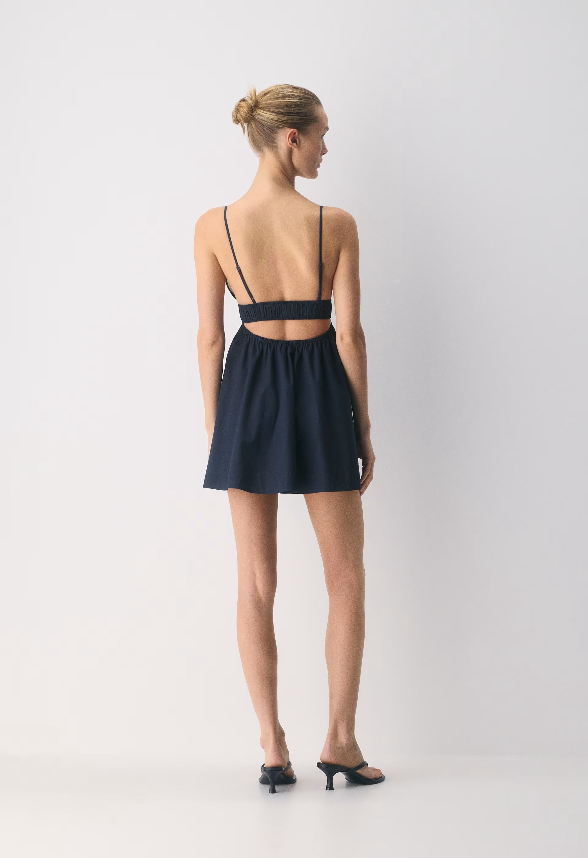 Encourage Poplin Mini Cami Dress - ADMIRAL