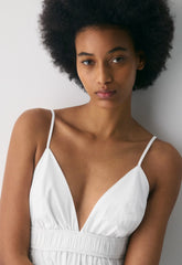 Encourage Poplin Mini Cami Dress - BRIGHT WHITE