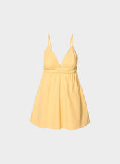 Encourage Poplin Mini Cami Dress - SUNGLOW YELLOW