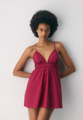 Encourage Poplin Mini Cami Dress - JUICY ROSE