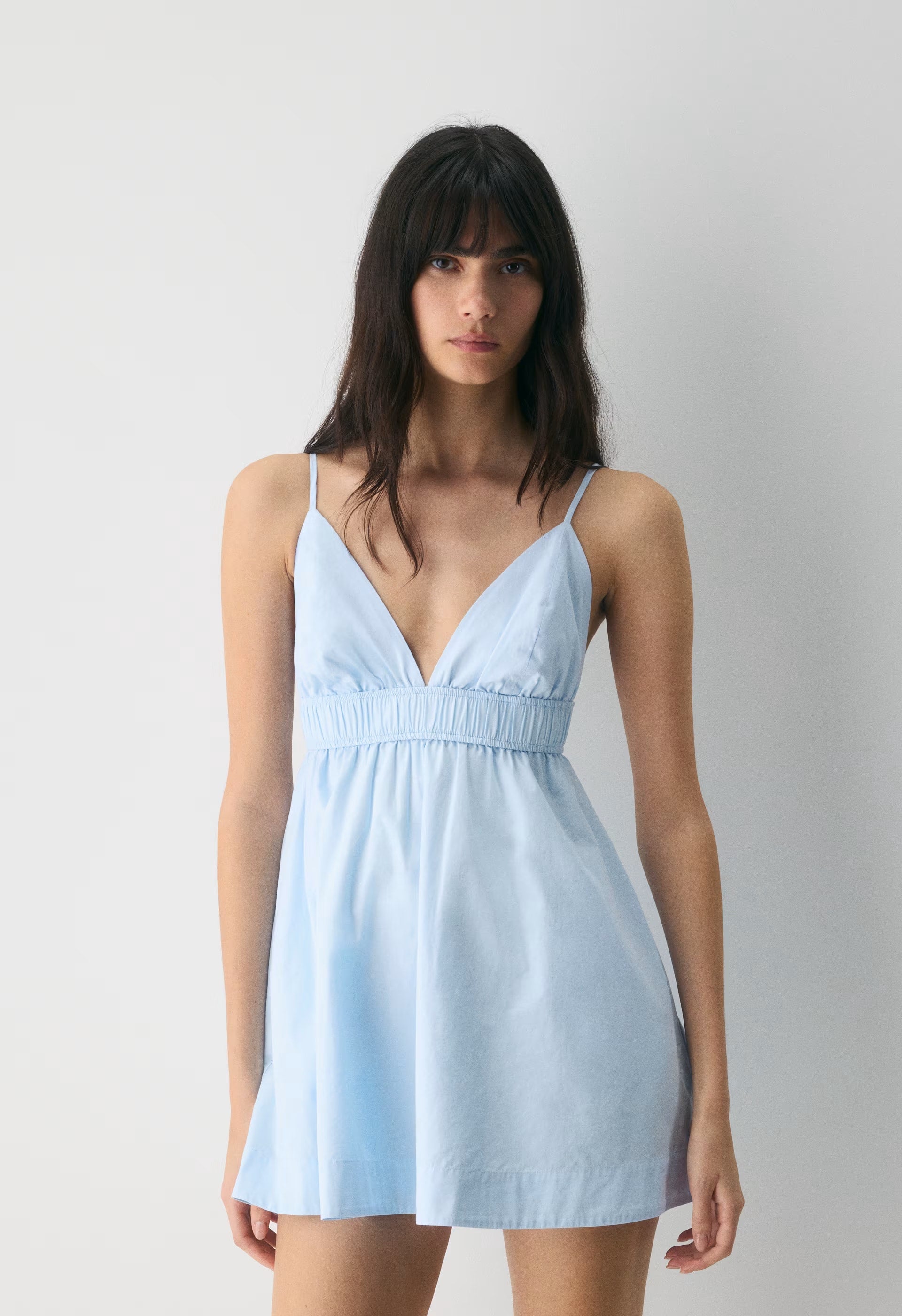 Encourage Poplin Mini Cami Dress - VILLA BLUE