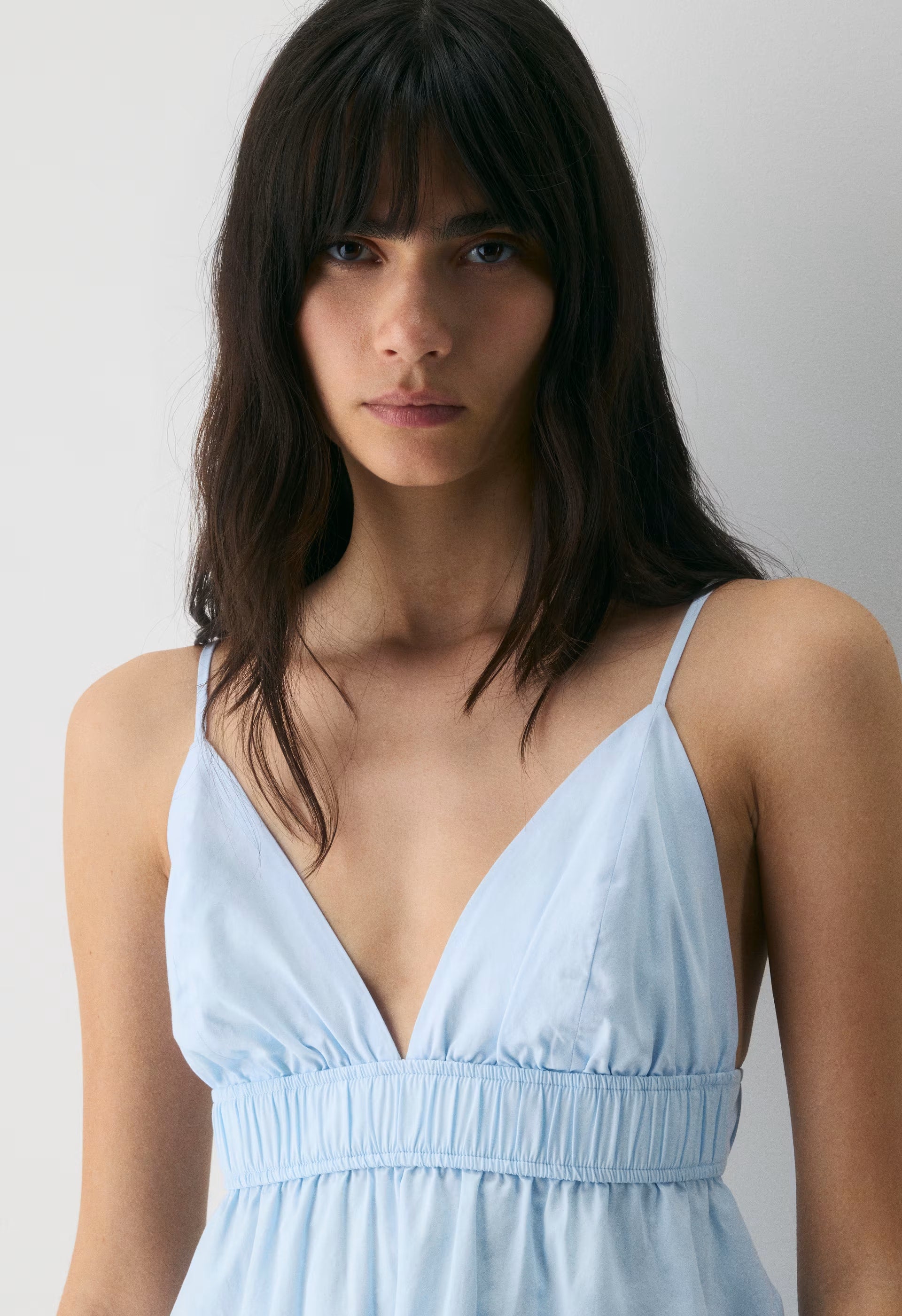 Encourage Poplin Mini Cami Dress - VILLA BLUE