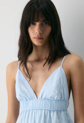 Encourage Poplin Mini Cami Dress - VILLA BLUE