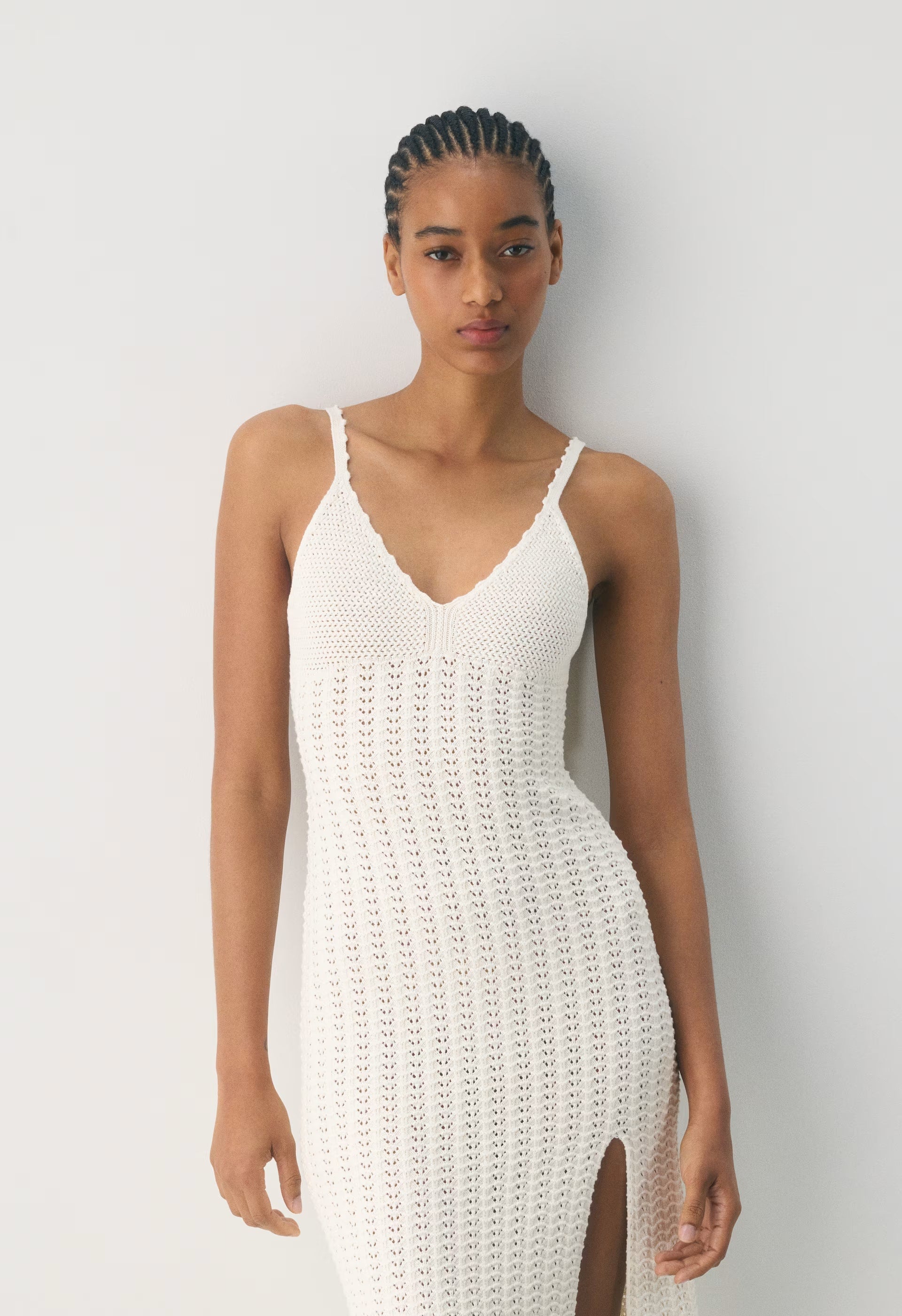 Evie Midi Dress - LIGHT BIRCH