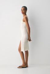 Evie Midi Dress - LIGHT BIRCH