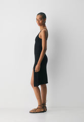 Evie Midi Dress - BLACK
