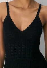 Evie Midi Dress - BLACK