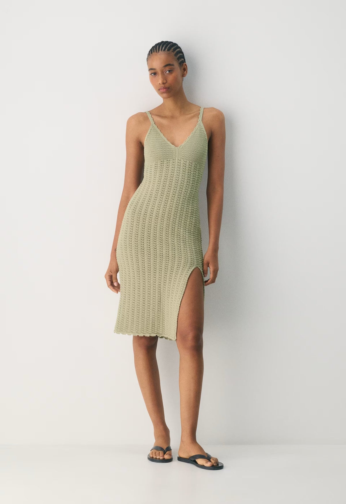 Evie Midi Dress - MARTINI OLIVE