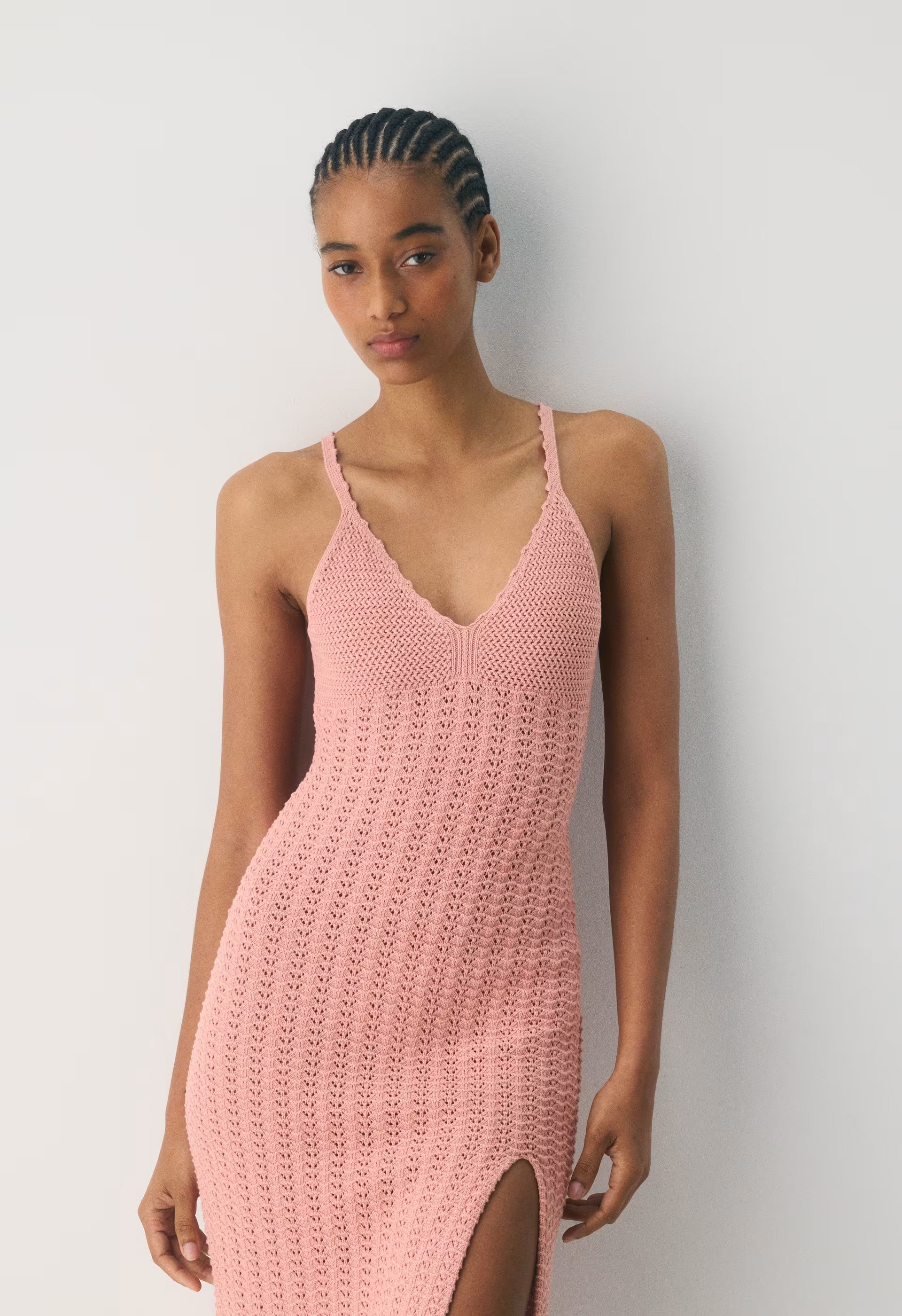 Evie Midi Dress - KILN PINK