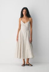 Technique Linen Dress - UNDYED ECRU