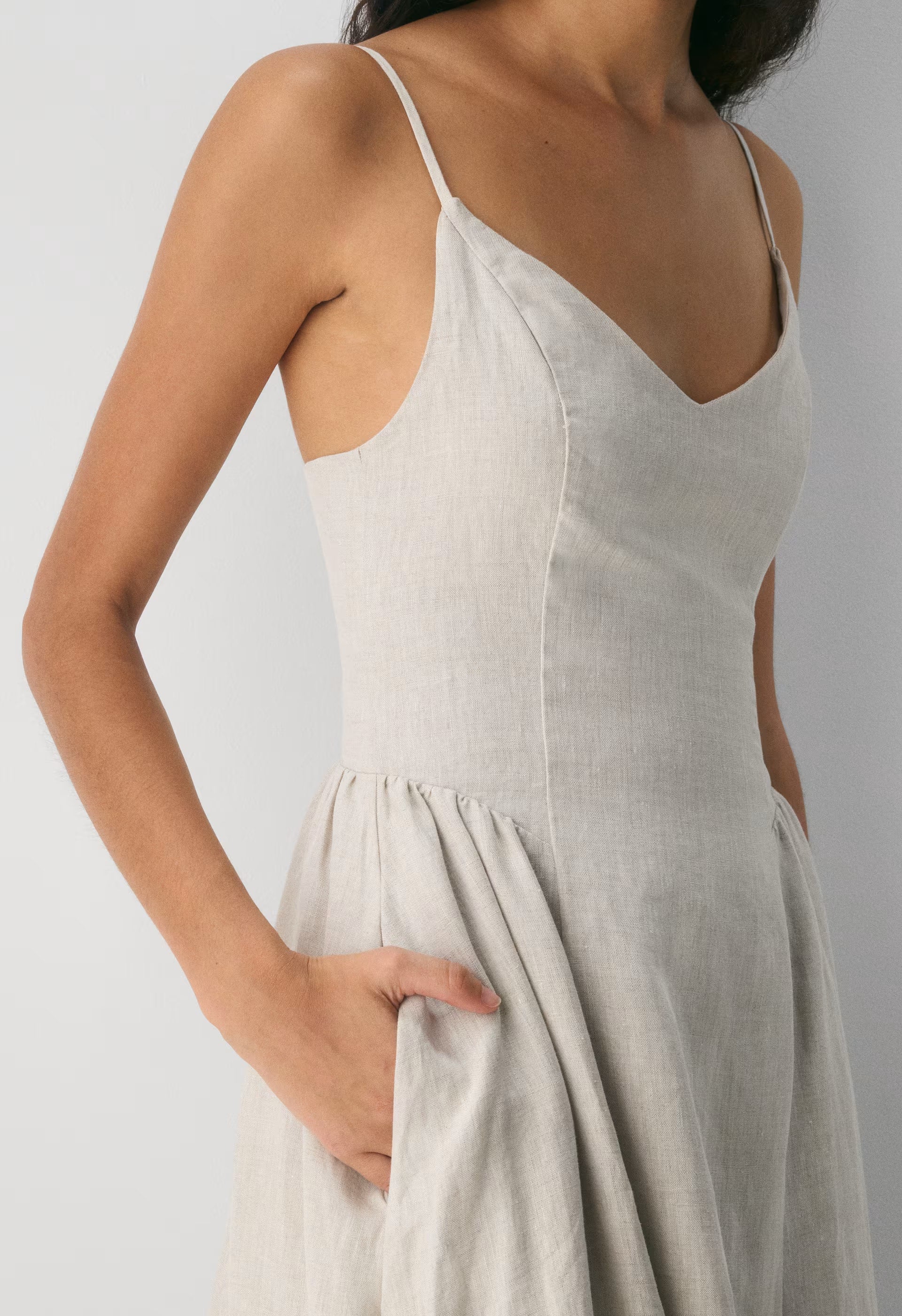 Technique Linen Dress - ADMIRAL