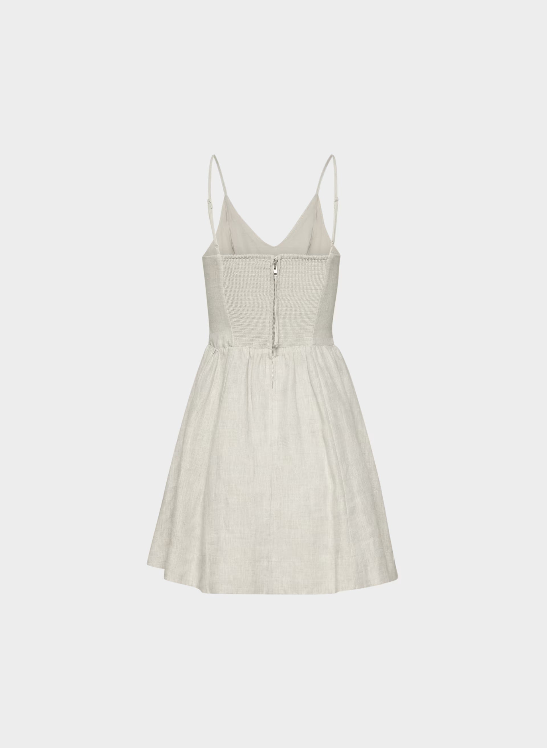 Technique Linen Mini Dress - UNDYED ECRU