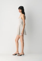 Technique Linen Mini Dress - UNDYED ECRU