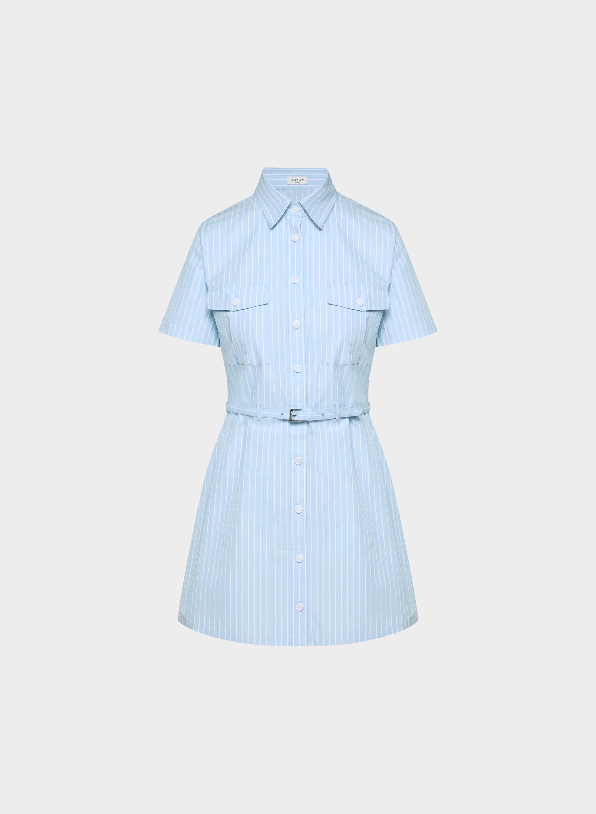 Authorize Poplin Dress - MTCHLL STRP CF B/B WH