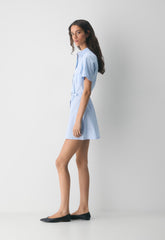 Authorize Poplin Dress - MTCHLL STRP CF B/B WH