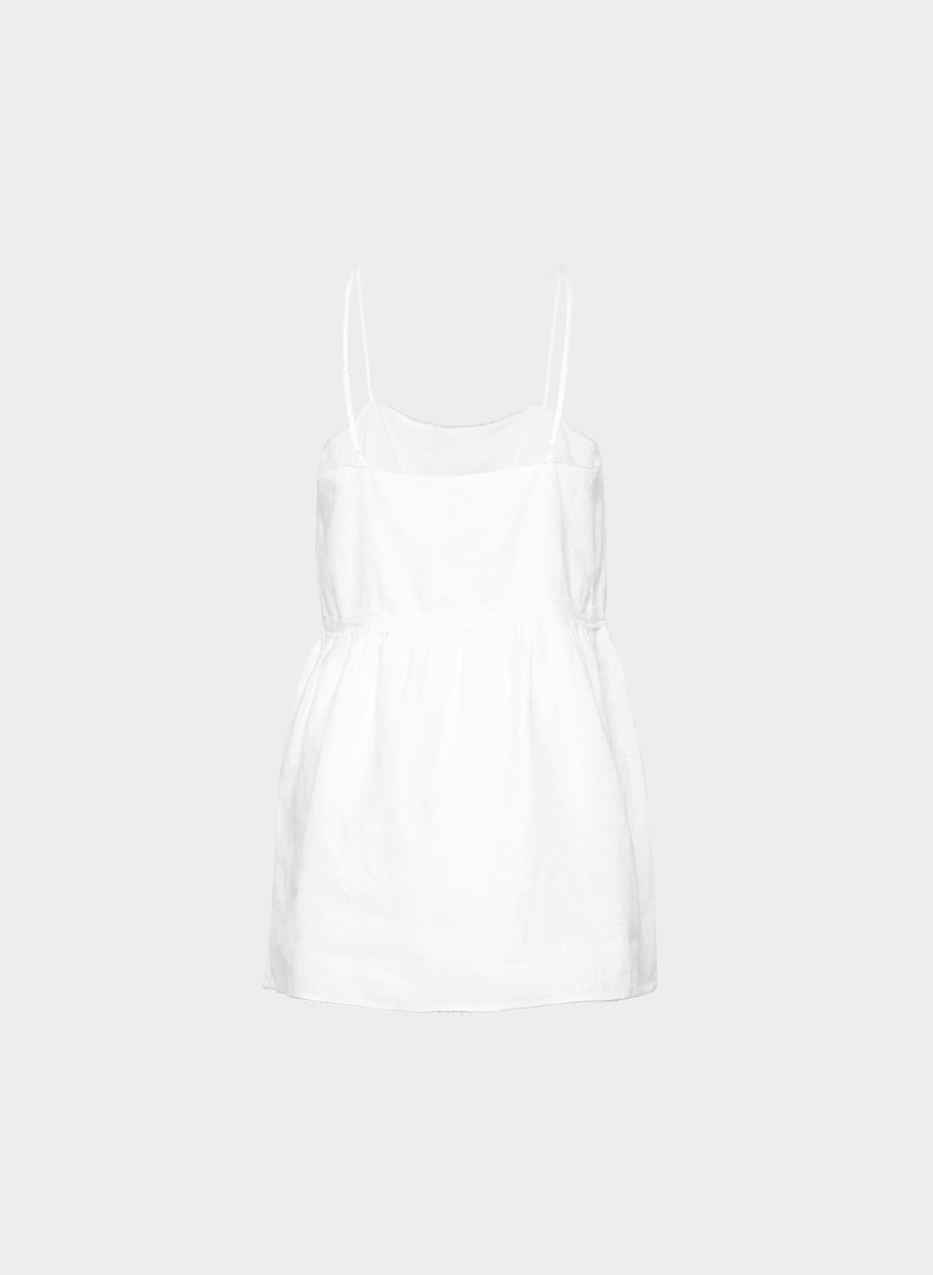 Duras Linen Dress - WHITE