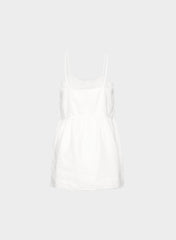 Duras Linen Dress - WHITE