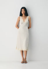 Daisychain Satin Dress - MTRPLS TP/ SPRKNG CHMP