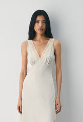 Daisychain Satin Dress - MTRPLS TP/ SPRKNG CHMP