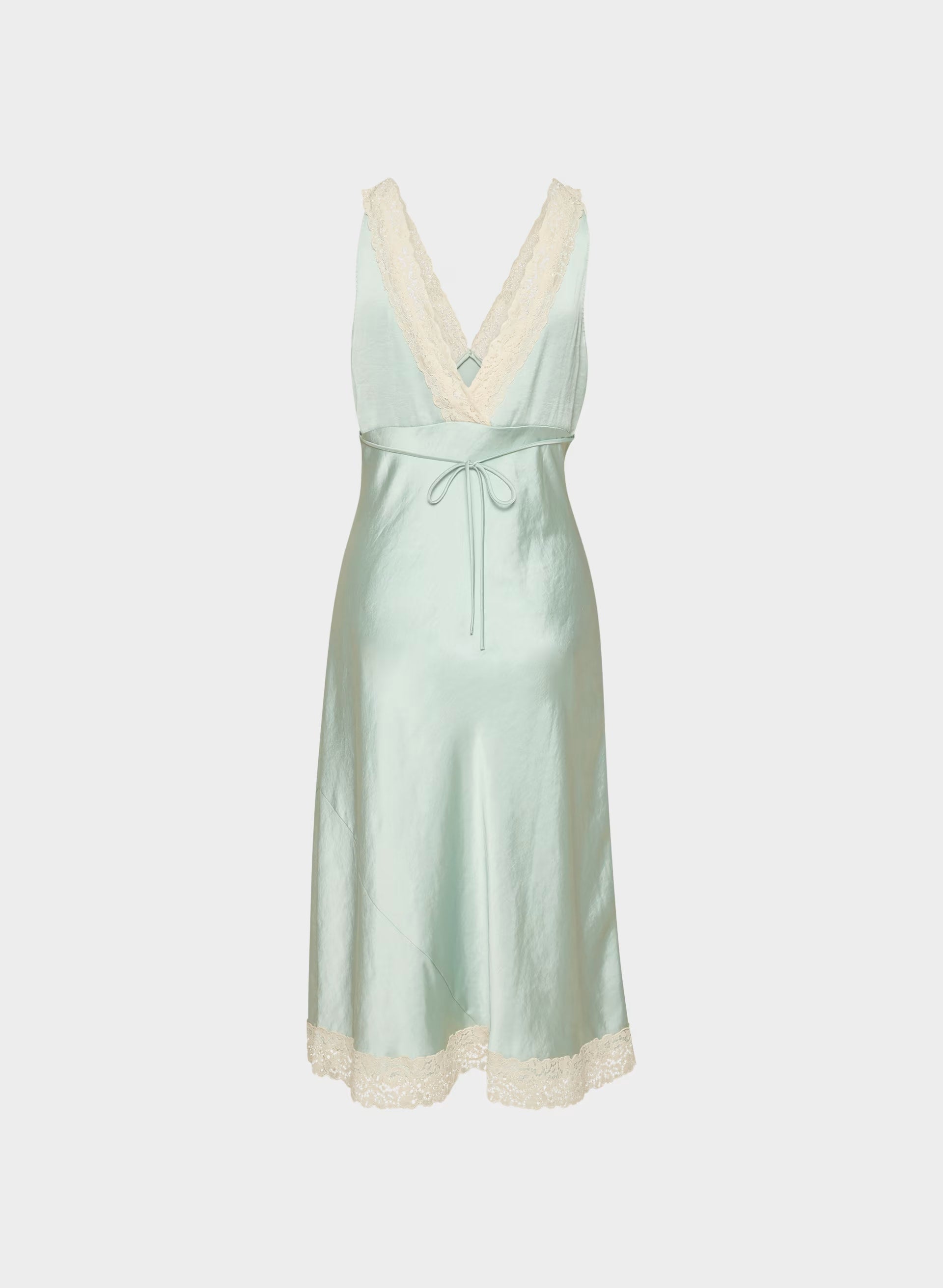 Daisychain Satin Dress - AGV GRN/SPRKNG CHMPGN