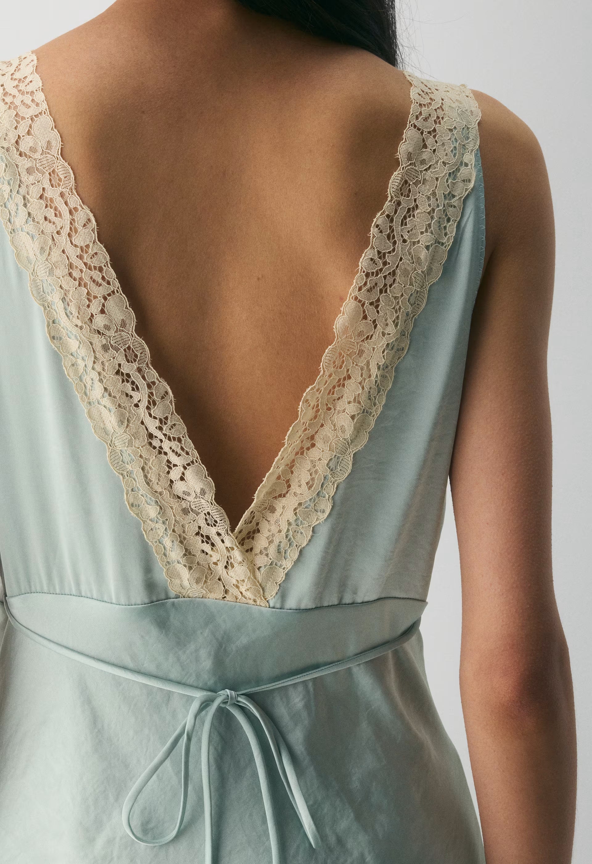 Daisychain Satin Dress - AGV GRN/SPRKNG CHMPGN