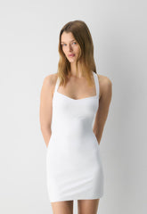 Original Contour Sandbar Halter Dress - BRIGHT WHITE