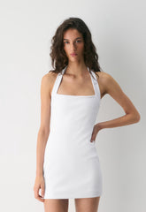 Figureknit™ Cue Dress - BRIGHT WHITE
