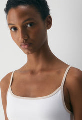 Original Contour Swoop Cami Dress - BRGHT WHT/ MTRPLS TP