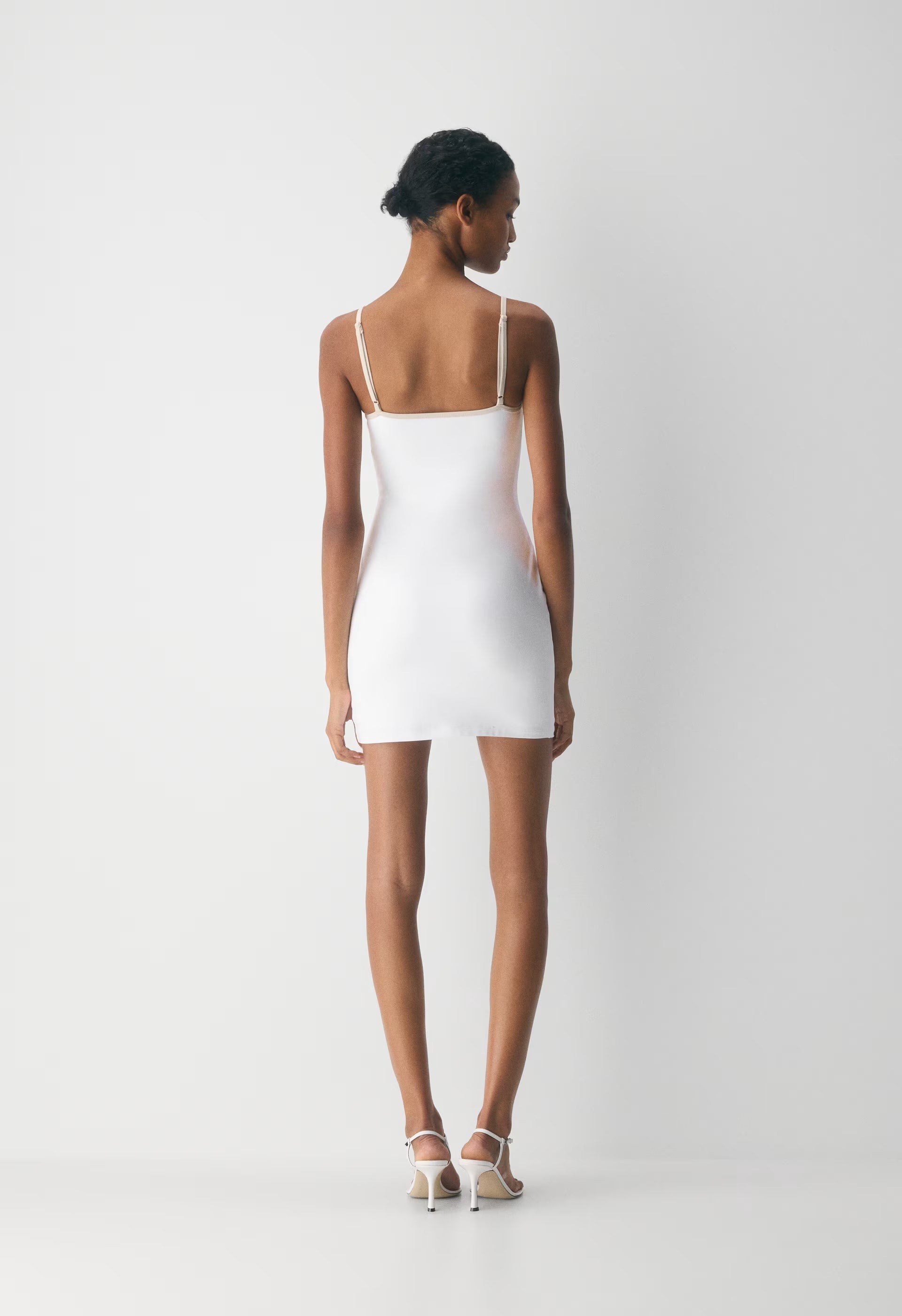 Original Contour Swoop Cami Dress - BRGHT WHT/ MTRPLS TP