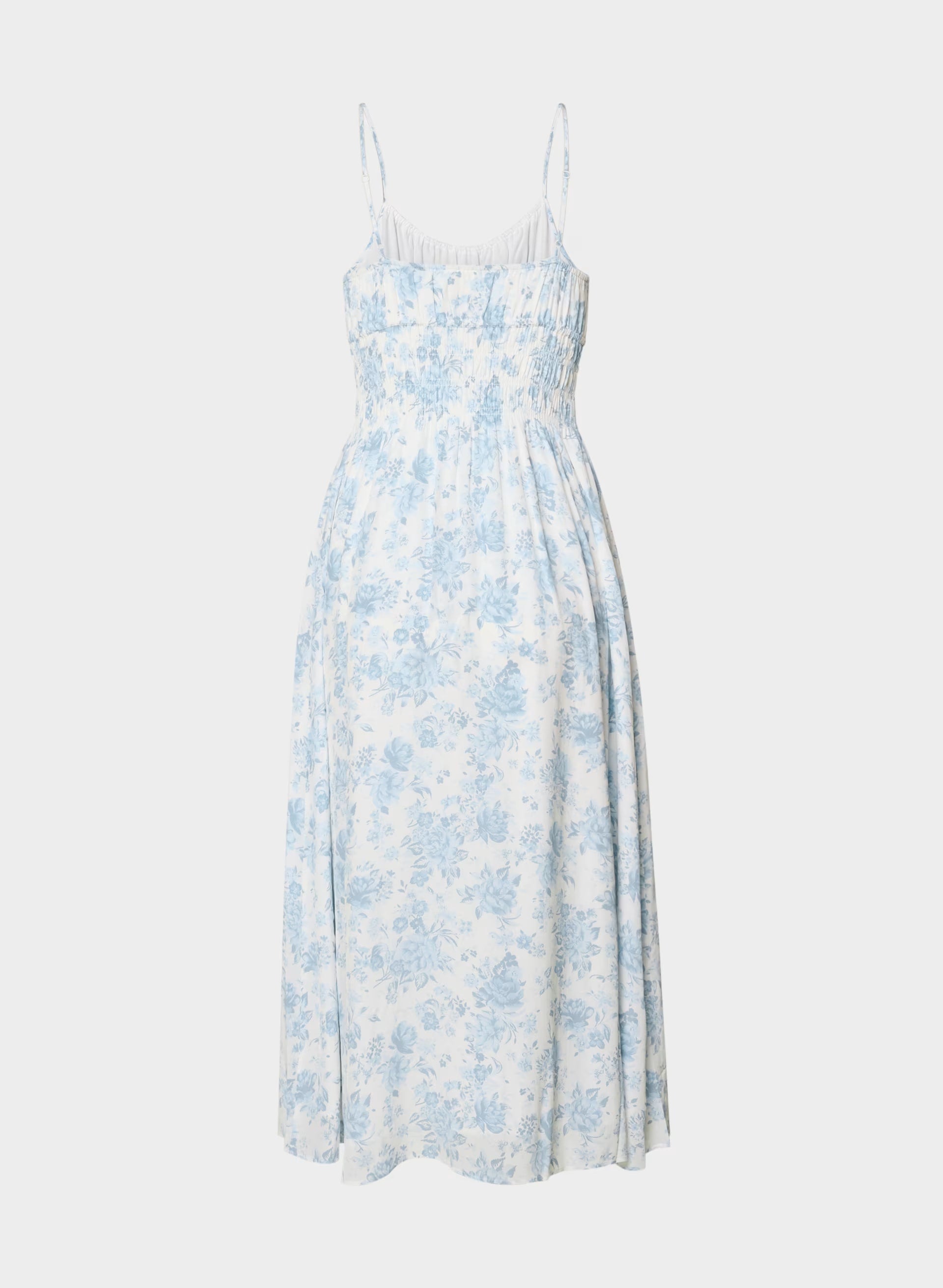 Typescript Cami Dress - WHITE/ VILLA BLUE