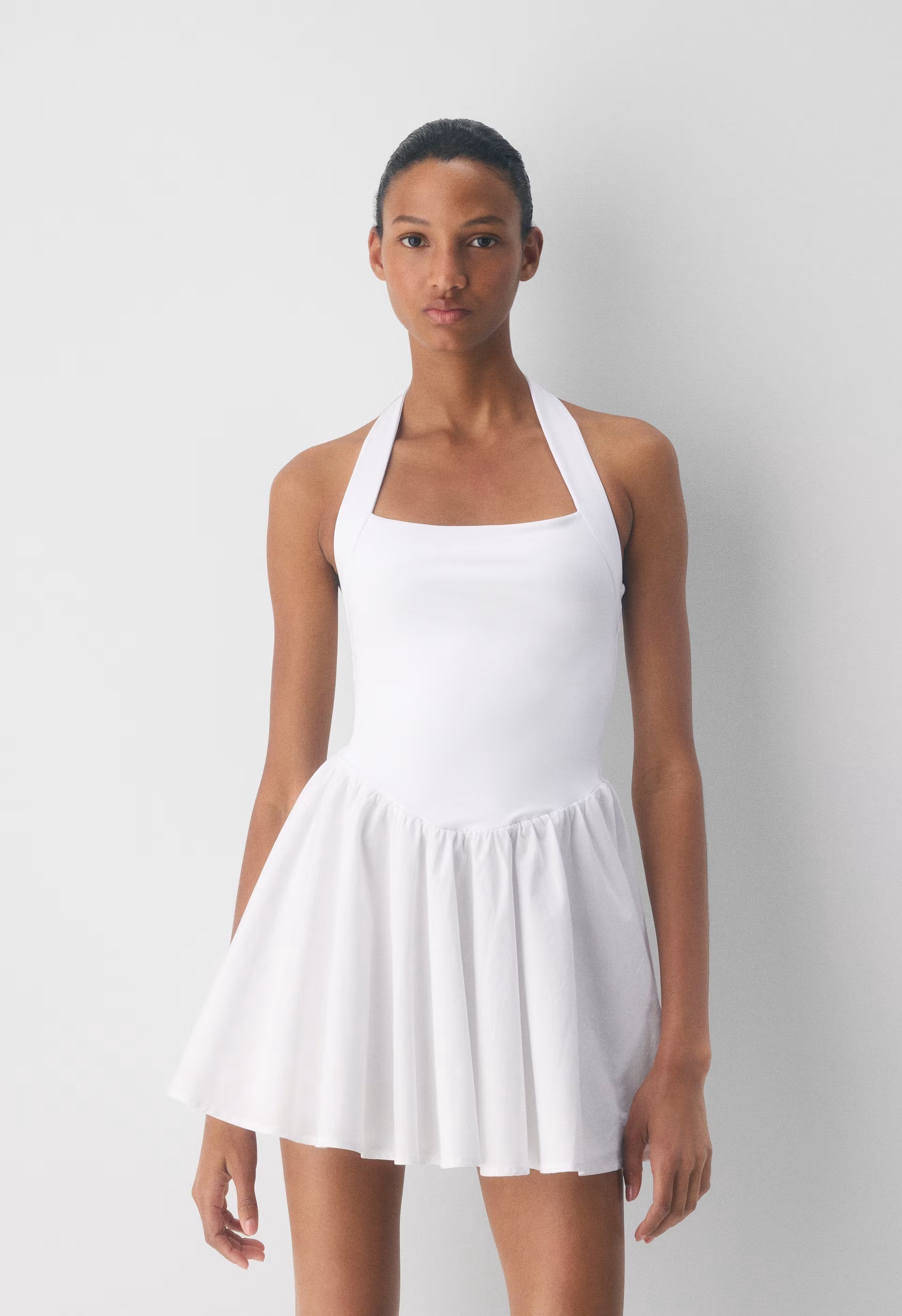 Courtyard Poplin Dress - BRIGHT WHITE