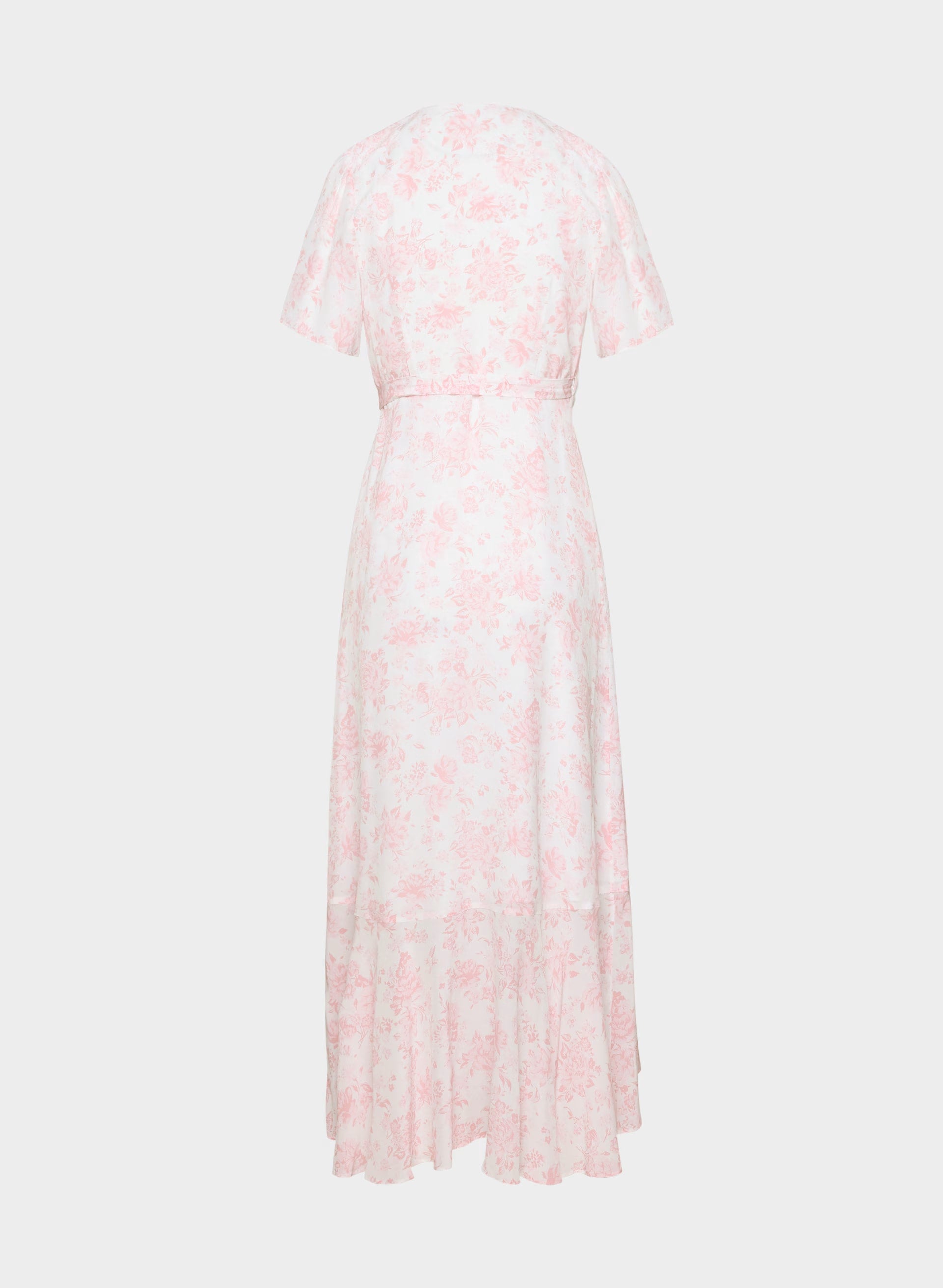 Gazette Dress - WHITE/PINK
