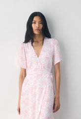 Gazette Dress - WHITE/PINK