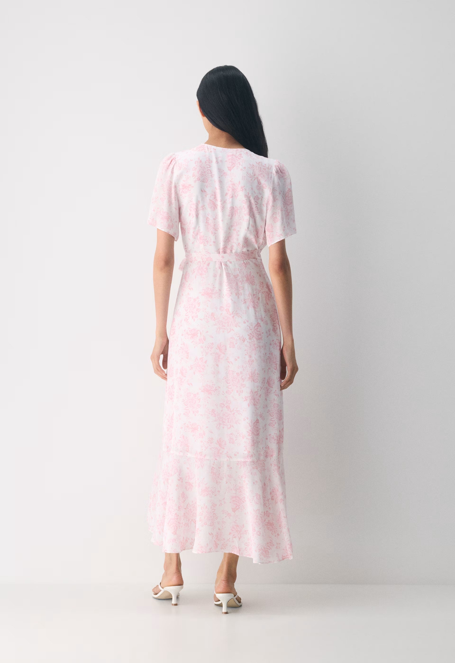Gazette Dress - WHITE/PINK