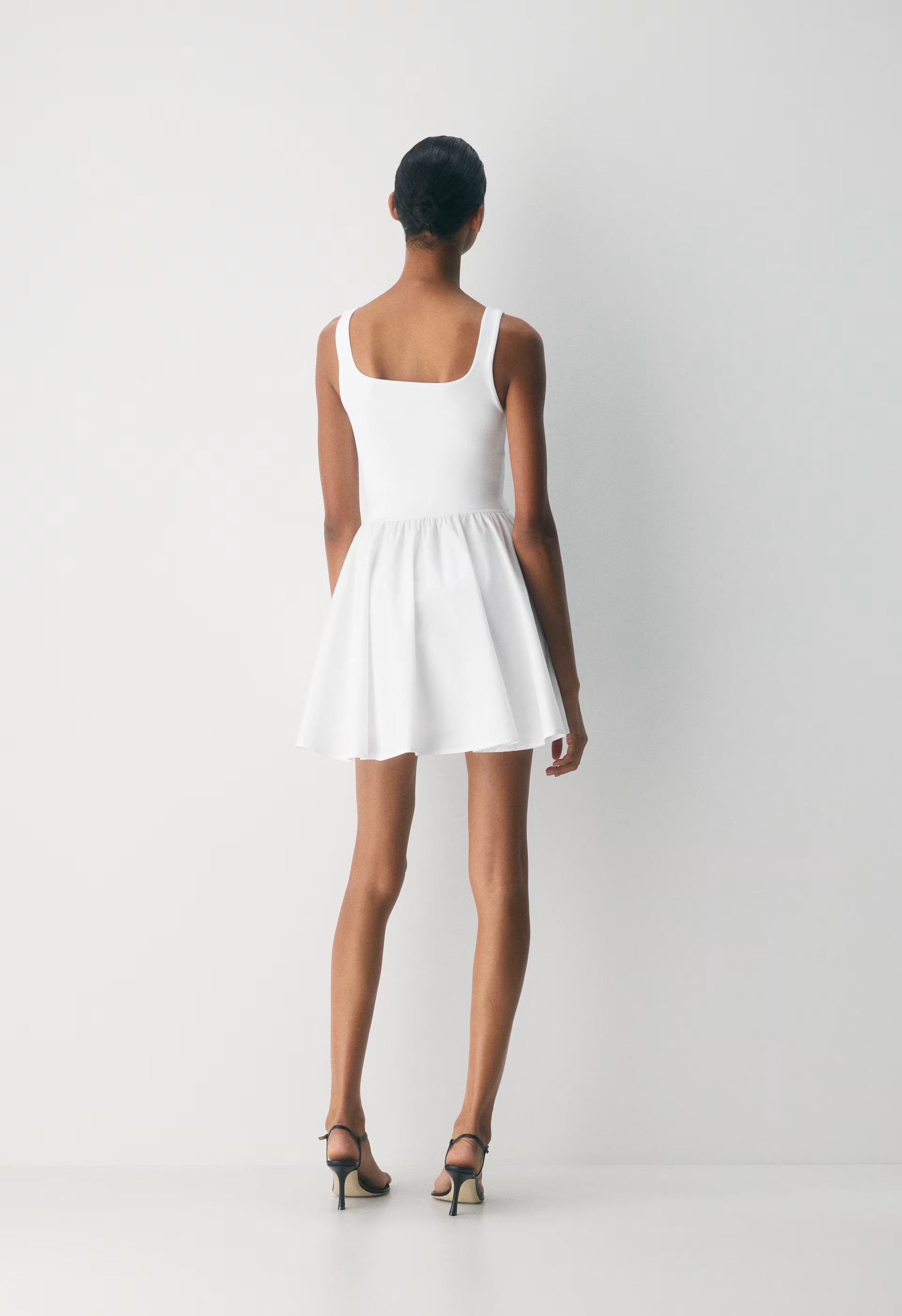 Revive Poplin Mini Dress - BRIGHT WHITE