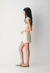 Aria Dress - PowerLinen™ - COOL BEIGE