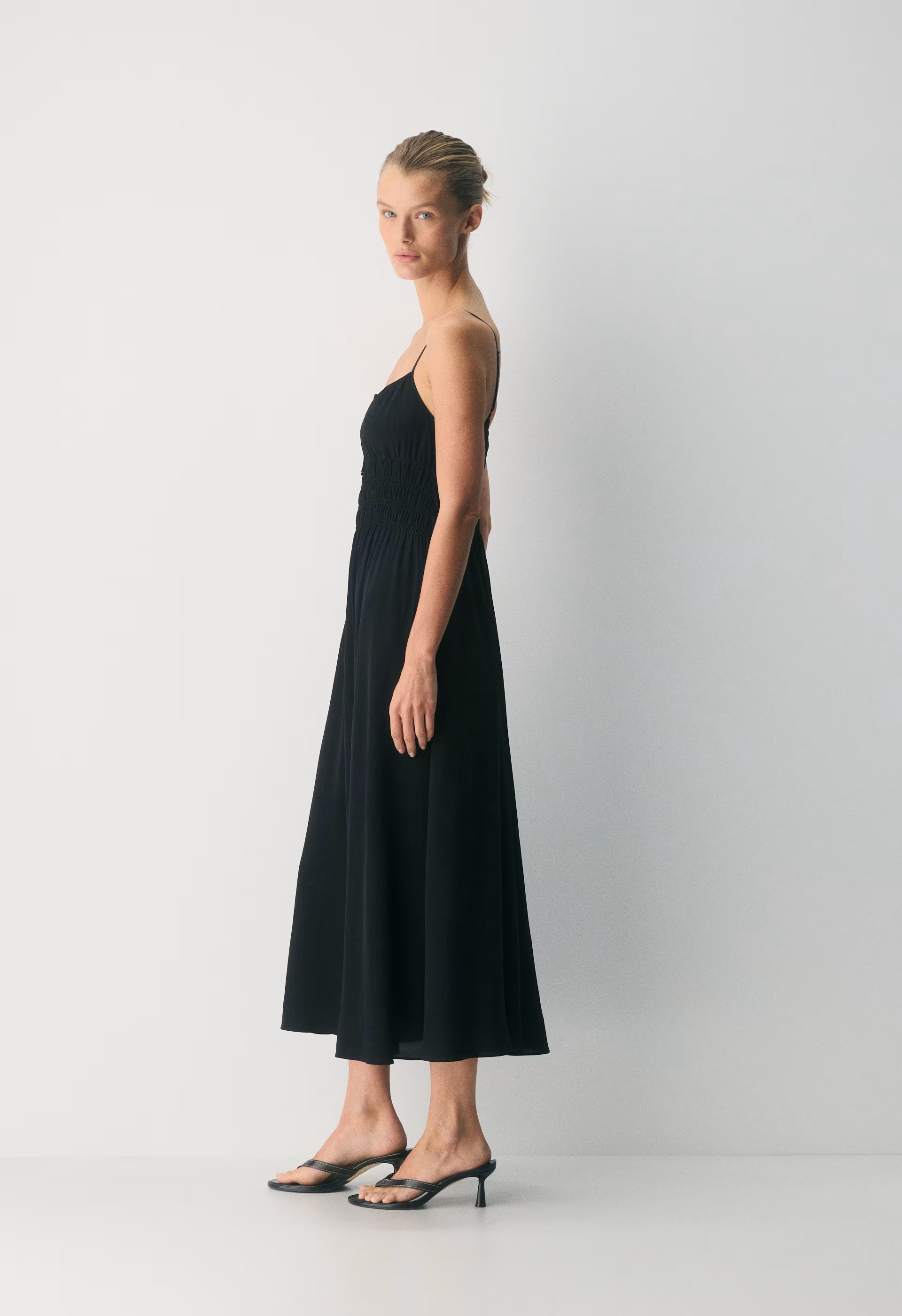 Typescript Cami Dress - BLACK