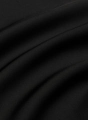 Nightscape Satin Halter Dress - BLACK