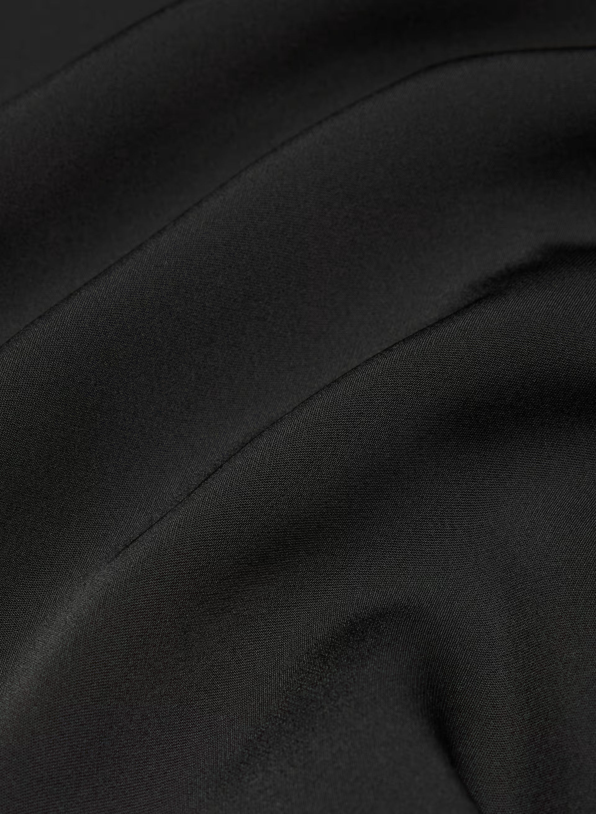 Confession Satin Dress - BLACK