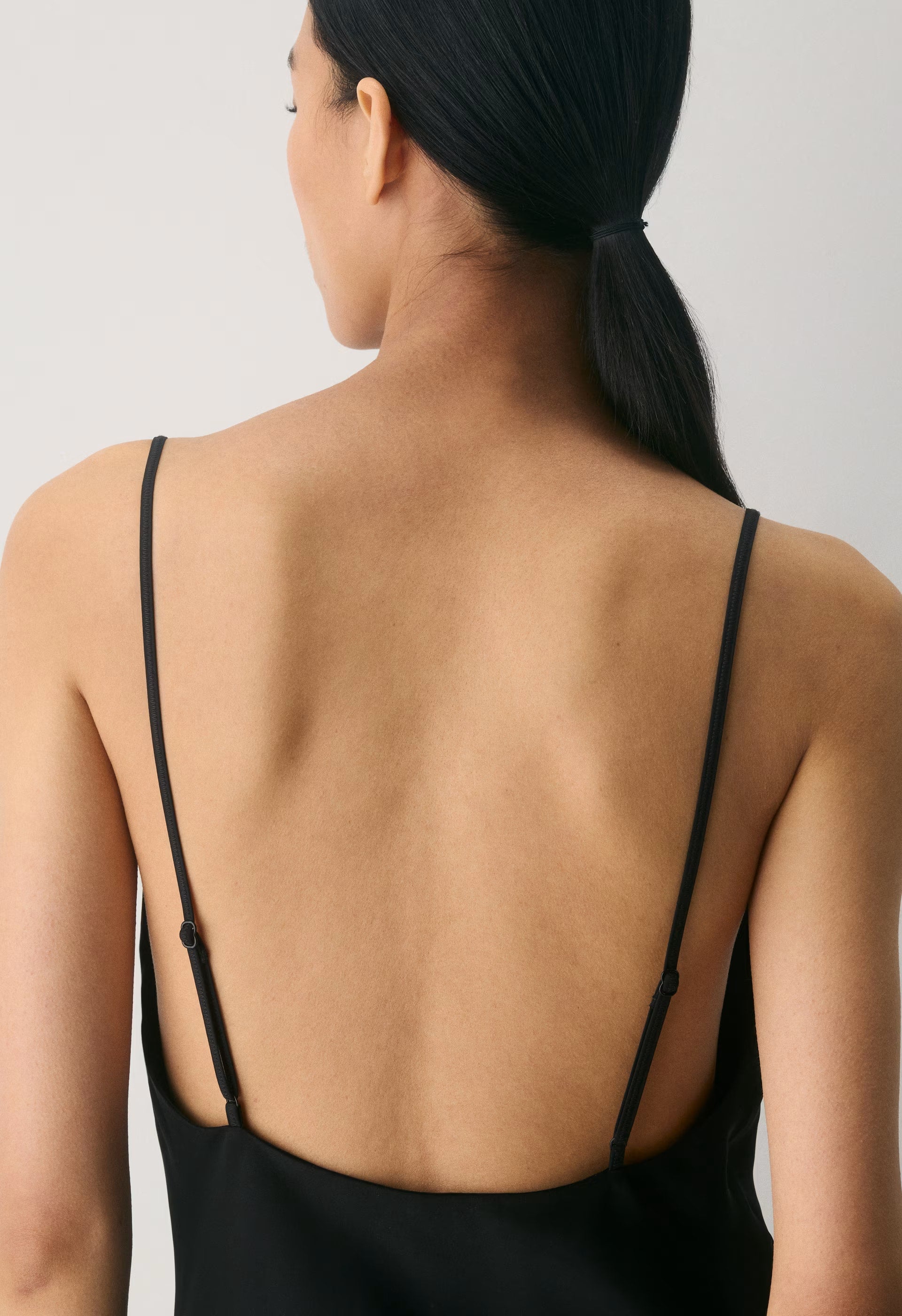 Confession Satin Dress - BLACK