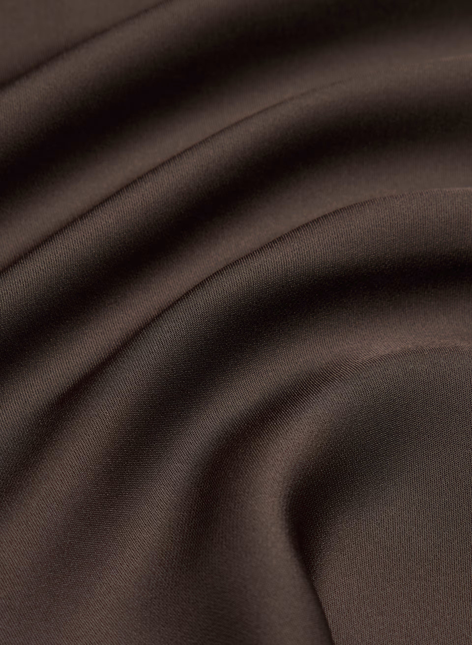 Confession Satin Dress - RICH MOCHA BROWN