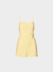 Confession Satin Dress - LEMONADE