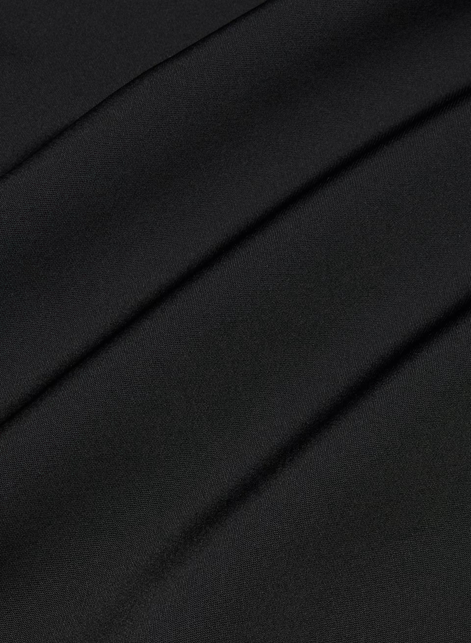 Duskfall Satin Dress - BLACK