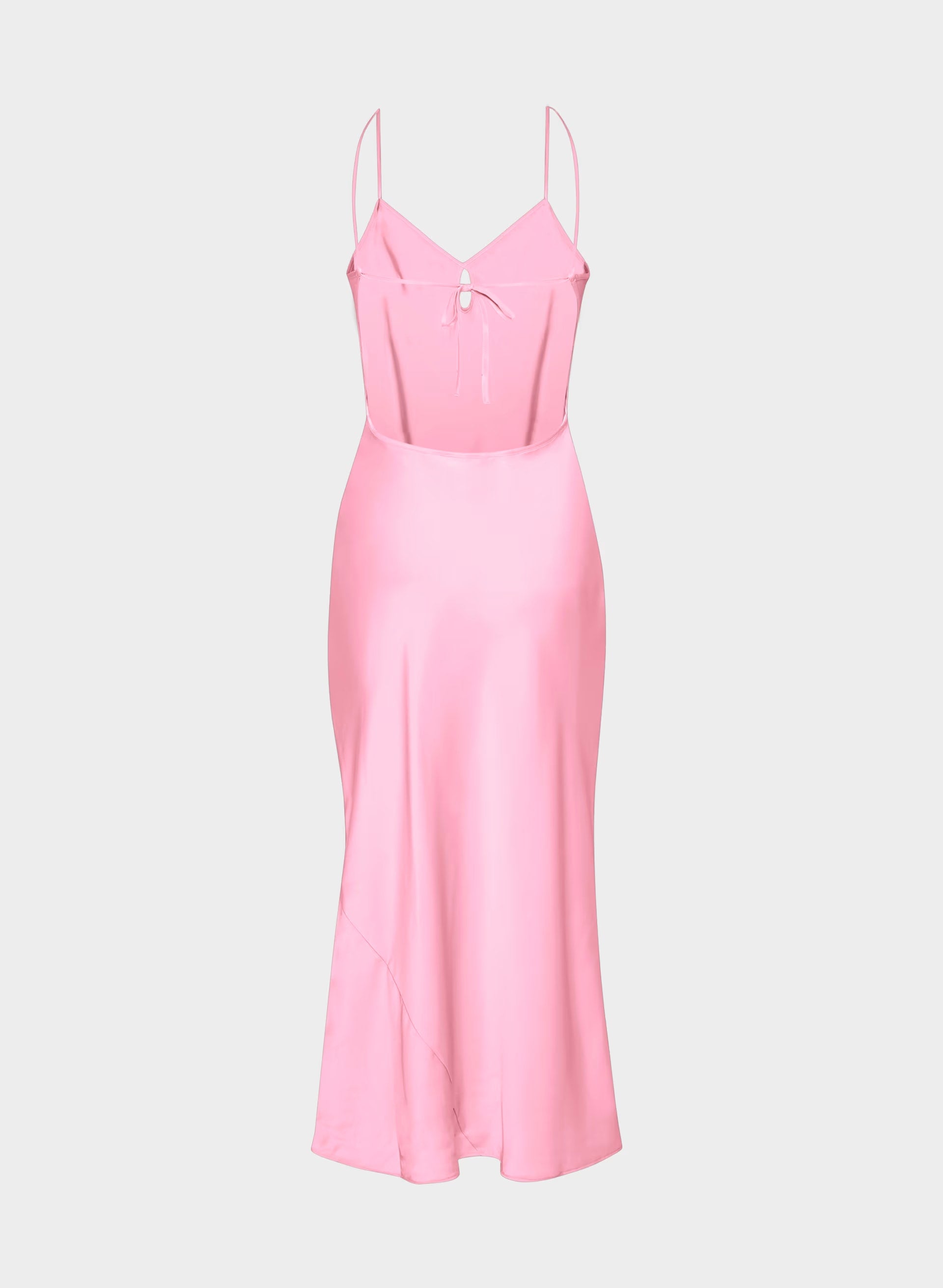 Duskfall Satin Dress - JELLYBEAN PINK