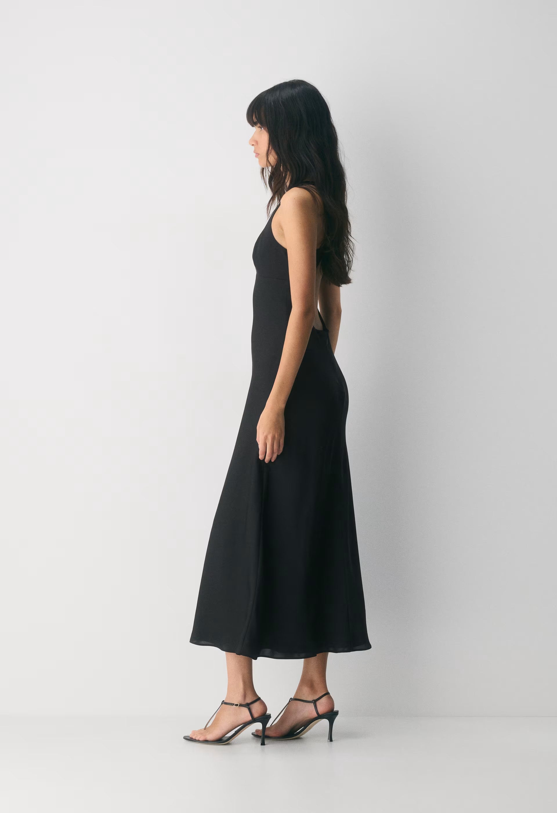 Candela Satin Dress - JELLYBEAN PINK