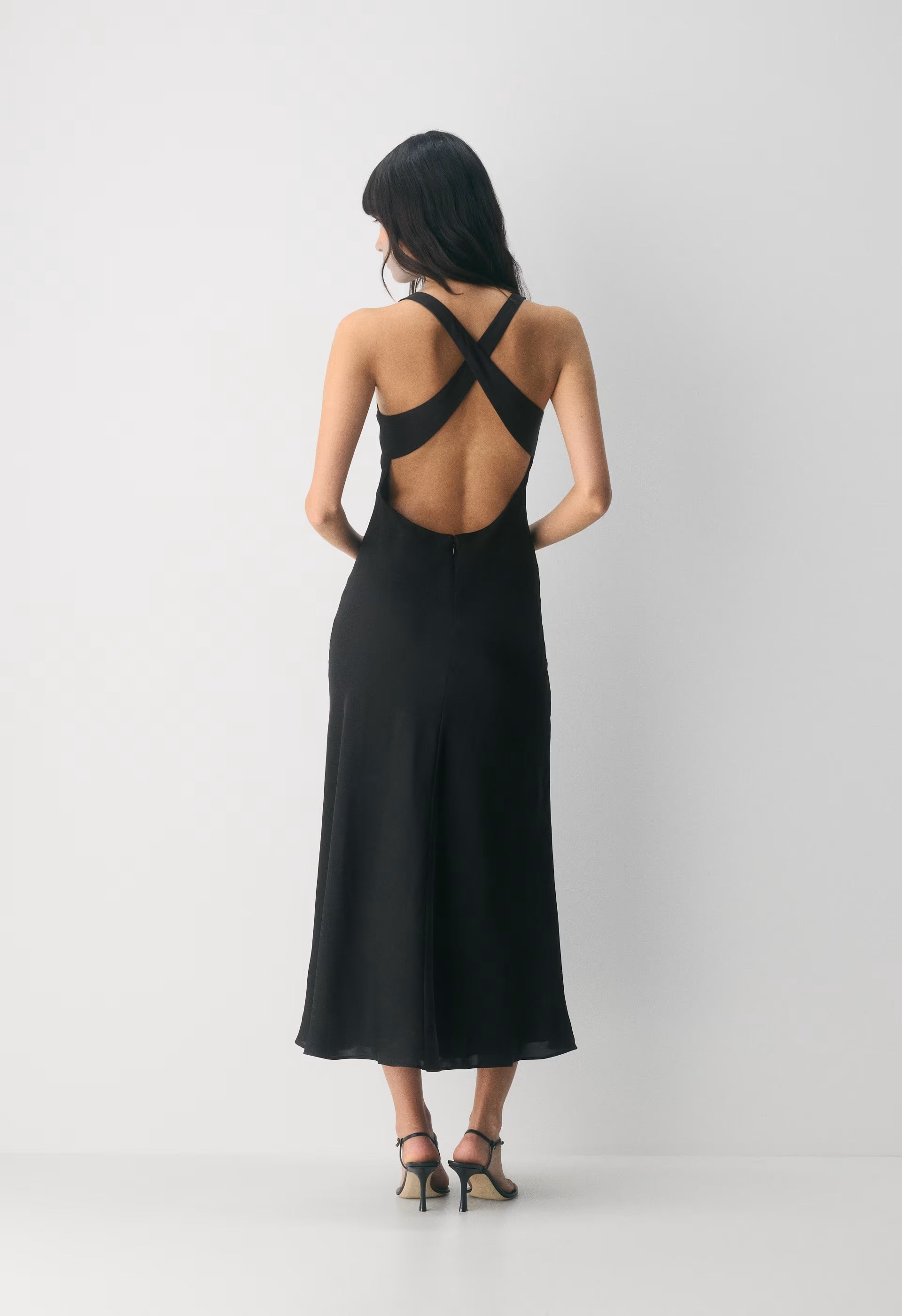 Candela Satin Dress - JELLYBEAN PINK
