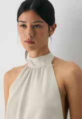 Posse Satin Dress - MATTE PEARL