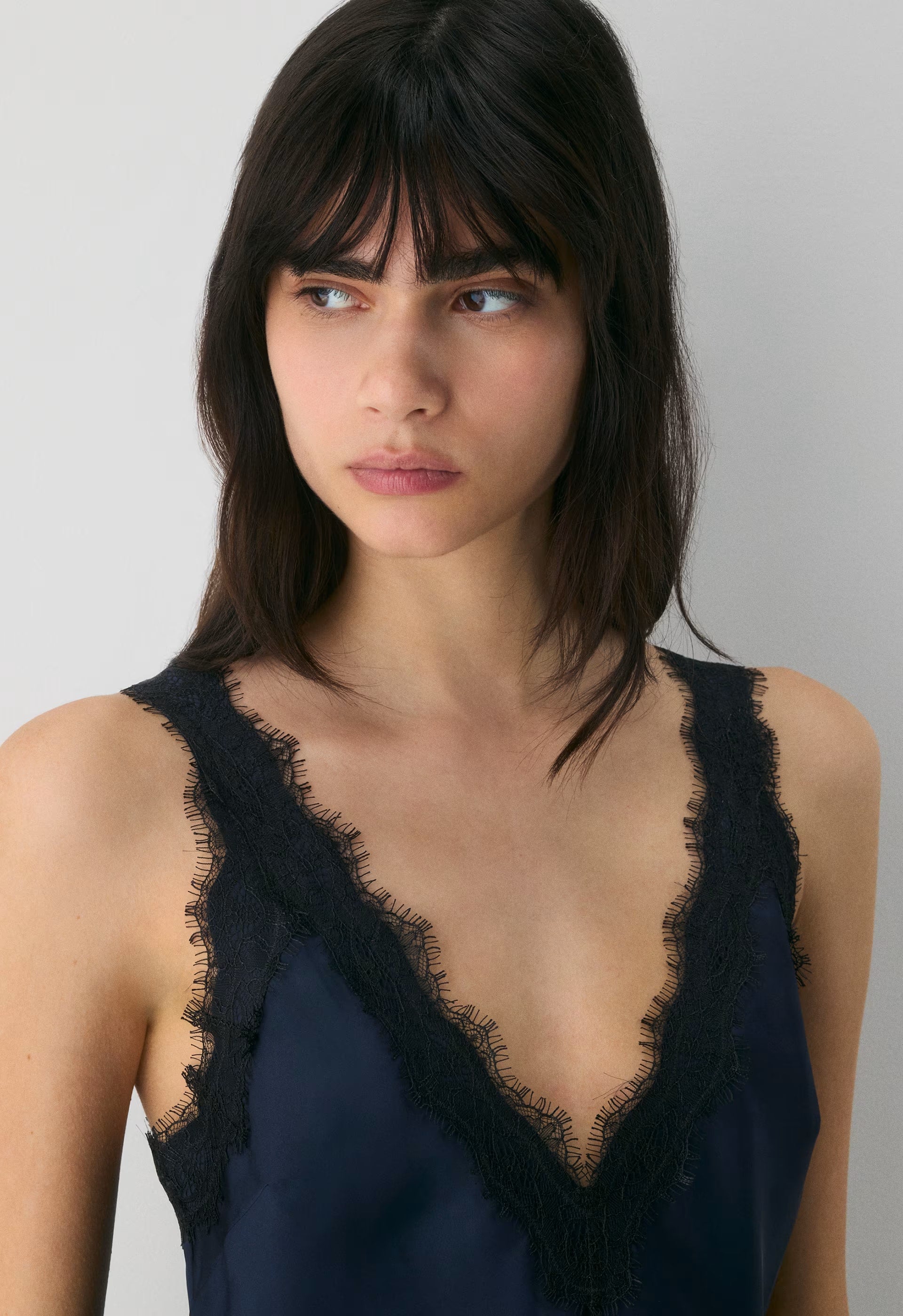 Suite Satin Dress - FLUENT TP/ LT BIRCH