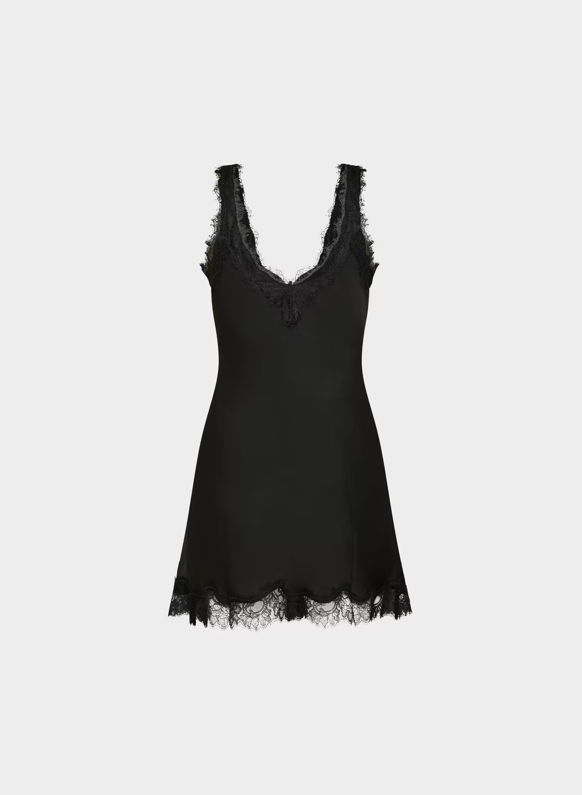 Suite Satin Dress - BLACK/BLACK