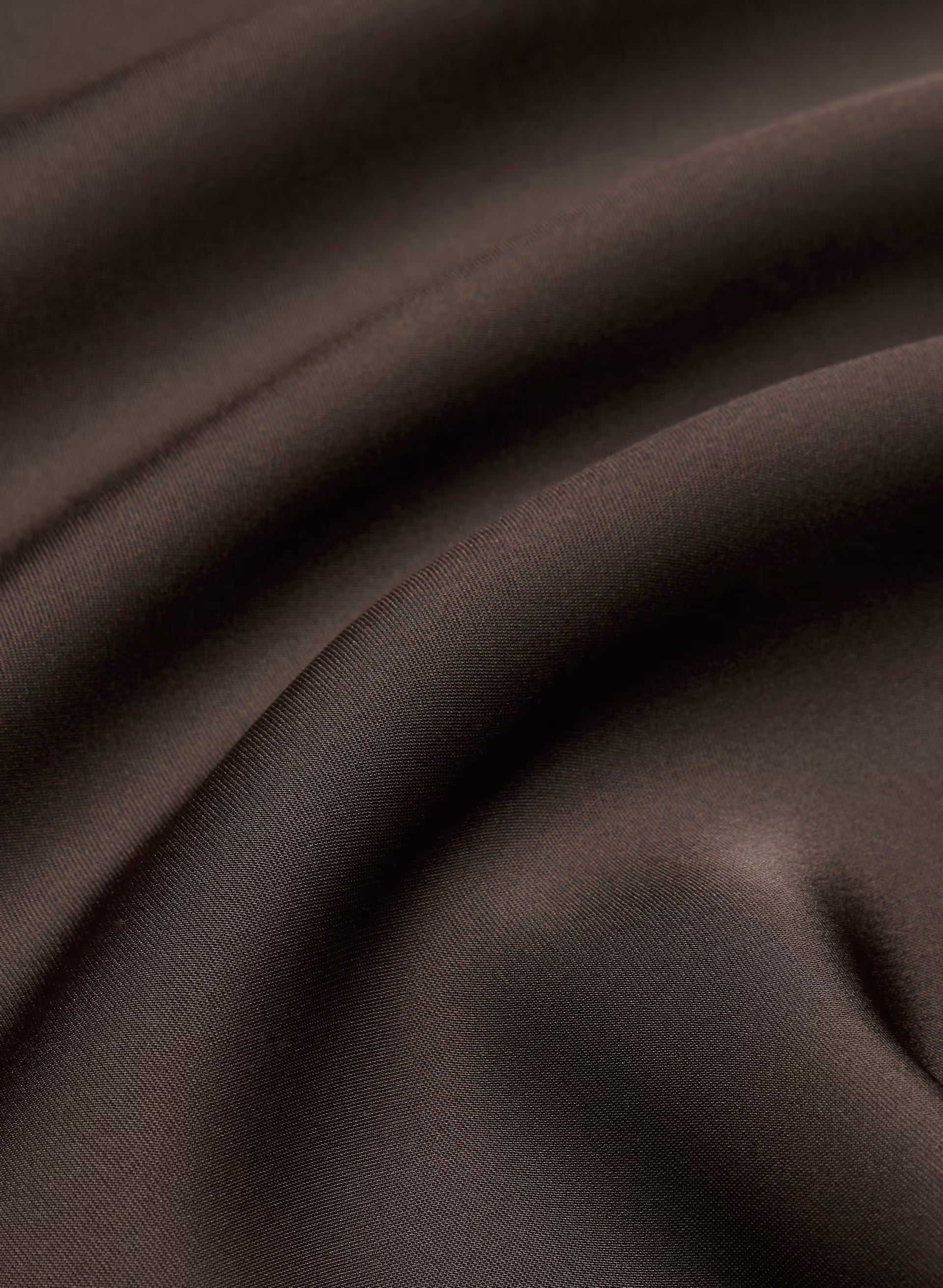 Suite Satin Dress - RICH MOCHA BROWN/BLACK